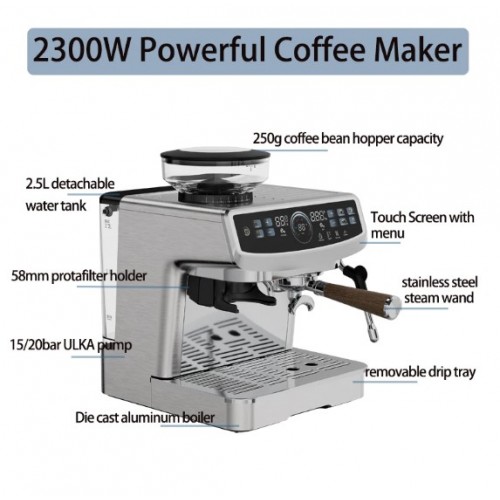 Commercial Semi-Automatic Coffee...