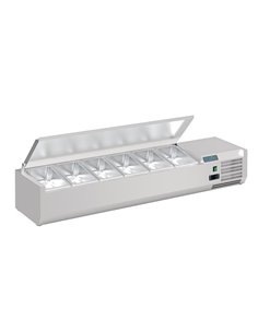 Polar G-Series Countertop Prep Fridge with Lid 6x 1/4GN 2