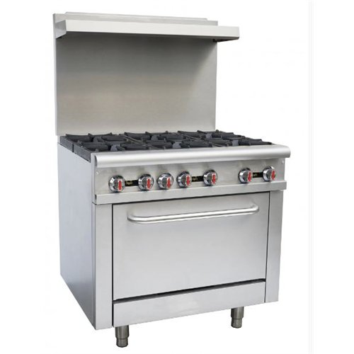 Infernus 6 Burner Range Oven with Splashback