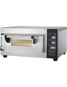 Commercial Pizza oven Electric 1 chamber 1 pizza x 30cm 400°C Digital controls 2.6kW 230V | Stalwart DA-PS441S