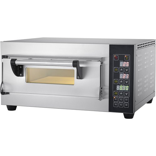 Commercial Pizza oven Electric 1 chamber 1 pizza x 30cm 400°C Digital controls 2.6kW 230V | Stalwart DA-PS441S