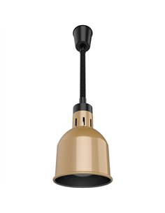 Single Head Hanging Warming Lamp Infrared Food Warmer Ø170×261mm Copper Finish | Stalwart DA-BL1207