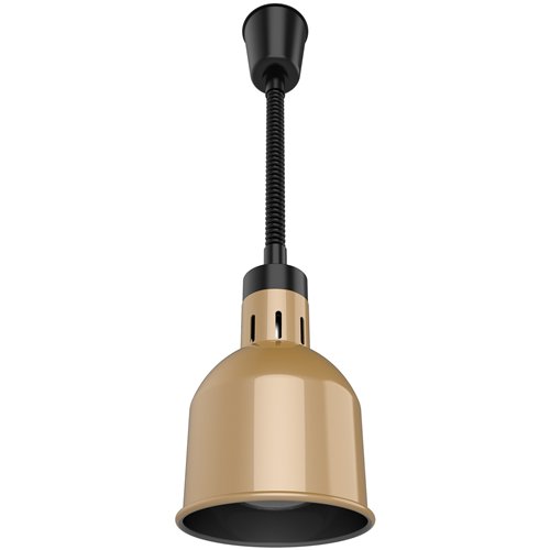 Single Head Hanging Warming Lamp Infrared Food Warmer Ø170×261mm Copper Finish | Stalwart DA-BL1207