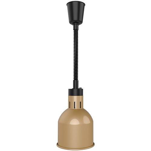 Single Head Hanging Warming Lamp Infrared Food Warmer Ø170×261mm Copper Finish | Stalwart DA-BL1207