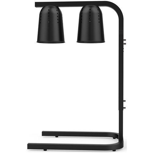Double Head Freestanding Warming Lamp Infrared Food Warmer 470×360×759mm Black Finish | Stalwart DA-DS571