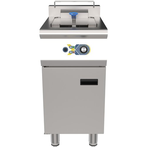 Commercial Electric Deep Fryer Floor-Standing Single Tank 400×700×964mm | Stalwart DA-EF21L