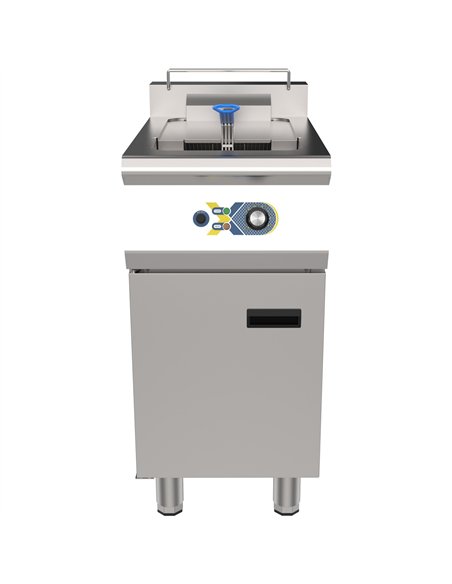 Commercial Electric Deep Fryer Floor-Standing Single Tank 400×700×964mm | Stalwart DA-EF21L