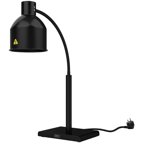 Single Head Freestanding Flexible Warming Lamp Infrared Food Warmer 268×203×664mm Black Finish | Stalwart DA-PW2SH