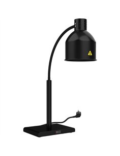 Single Head Freestanding Flexible Warming Lamp Infrared Food Warmer 268×203×664mm Black Finish | Stalwart DA-PW2SH 2