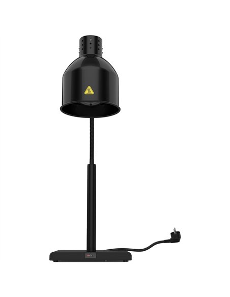 Single Head Freestanding Flexible Warming Lamp Infrared Food Warmer 268×203×664mm Black Finish | Stalwart DA-PW2SH