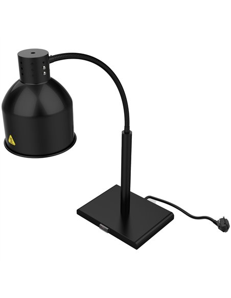 Single Head Freestanding Flexible Warming Lamp Infrared Food Warmer 268×203×664mm Black Finish | Stalwart DA-PW2SH