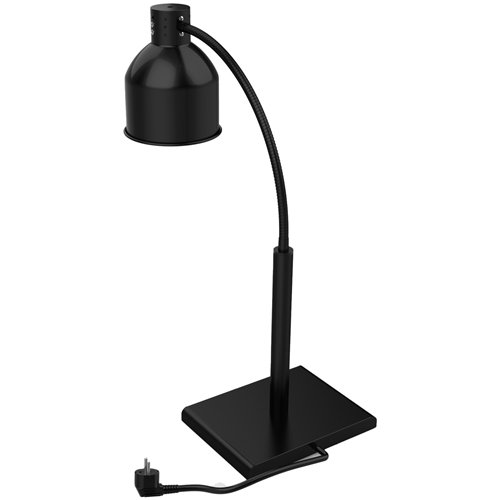 Single Head Freestanding Flexible Warming Lamp Infrared Food Warmer 268×203×664mm Black Finish | Stalwart DA-PW2SH