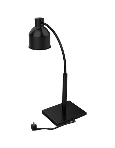 Single Head Freestanding Flexible Warming Lamp Infrared Food Warmer 268×203×664mm Black Finish | Stalwart DA-PW2SH