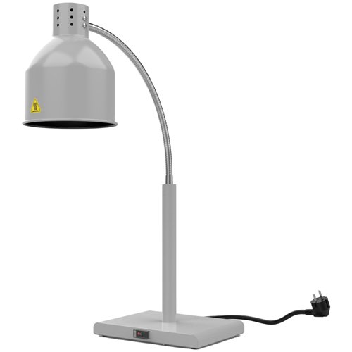 Single Head Freestanding Flexible Warming Lamp Infrared Food Warmer 268×203×664mm Grey Finish | Stalwart DA-PW2SY