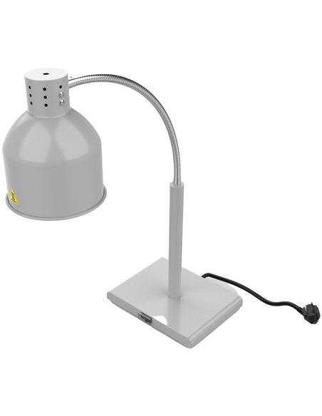 Single Head Freestanding Flexible Warming Lamp Infrared Food Warmer 268×203×664mm Grey Finish | Stalwart DA-PW2SY