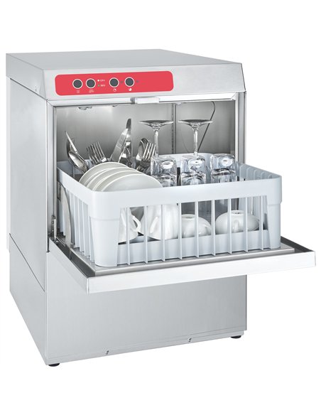 Commercial Glasswasher 60 Racks/Hour 400mm Basket 480×540×696mm | Stalwart DA-AAW104
