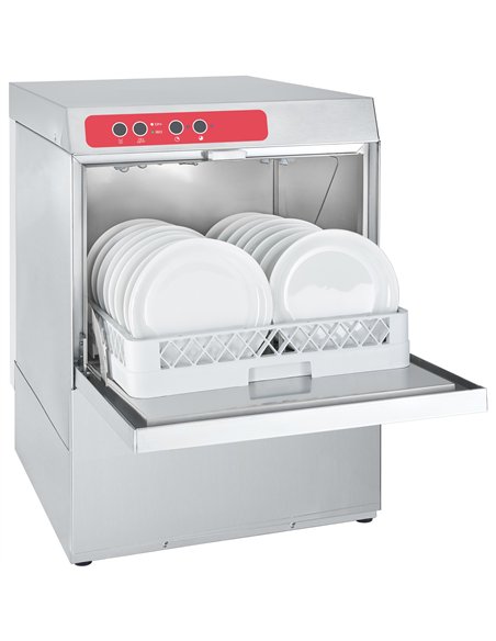 Commercial Dishwasher 60 Racks/Hour 500mm Basket 575×623×800mm | Stalwart DA-AAW108