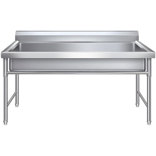 Commercial Stainless Steel Prep Sink with Backsplash 1000×600×900mm | Stalwart DA-DNG202