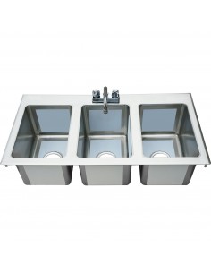 Drop-in Sink 3 bowls... 2