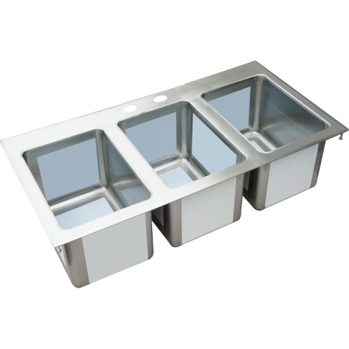 Drop-in Sink 3 bowls Stainless steel...