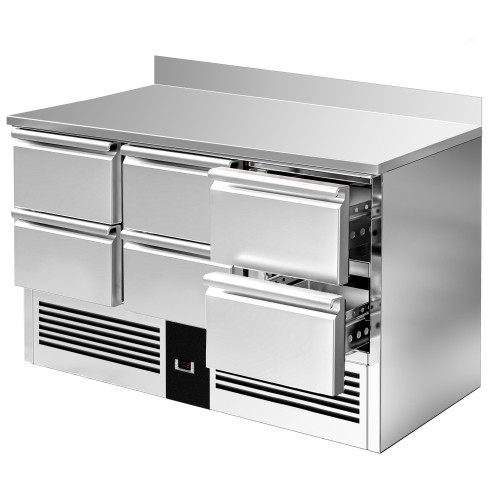 Premium Refrigerated prep Counter 6 drawers | Stalwart S9036D