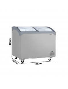 Commercial Glass Top Display Freezer – 209 Litre - Sliding Glass Lid -23 °C ~ -18 °C 2