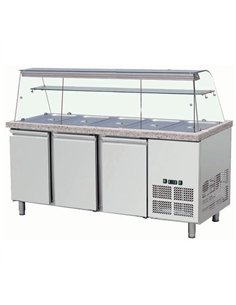 Refrigerated counter with display 5xGN1/1 | Stalwart DA-THSAI188