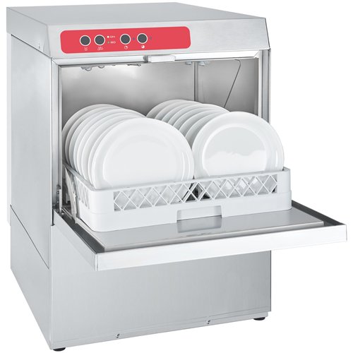 Commercial Dishwasher 60 Racks/Hour 500x500mm Basket With Rinse &amp Detergent &amp Drain Pump | OMEGA AAW106 - MADE IN ITALY
