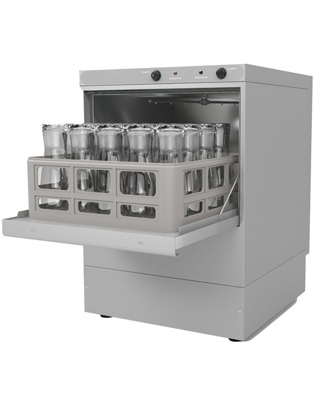 Commercial Undercounter Glasswasher with 350mm Basket and Rinse Pump | Stalwart DA-EVW12 - MADE IN EUROPE