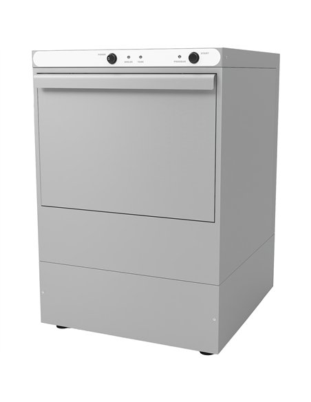 Commercial Undercounter Glasswasher with 400mm Basket and Rinse &amp Detergent Pump | Stalwart DA-EVW16 - MADE IN EUROPE