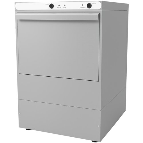 Commercial Undercounter Glasswasher with 400mm Basket and Rinse, Detergent &amp Drain Pump | Stalwart DA-EVW18 - MADE IN EUROPE
