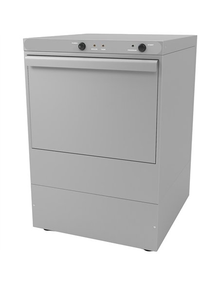 Commercial Undercounter Dishwasher with 400mm Basket and Rinse, Detergent &amp Drain Pump | Stalwart DA-EVW20 - MADE IN EUROPE