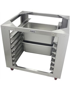 Commercial GN Pan Rack Stainless Steel 7 Layers Mobile with Wheels Fits 530×325 mm Pans| Stalwart DA-BCF95N