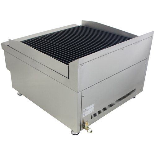 Commercial Gas Lava Rock Grill Stainless Steel 2 Burners 17 kW Natural Gas with LPG Kit 600×670×445 mm | Stalwart DA-HD600TRH