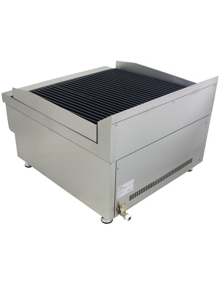 Commercial Gas Lava Rock Grill Stainless Steel 2 Burners 17 kW Natural Gas with LPG Kit 600×670×445 mm | Stalwart DA-HD600TRH