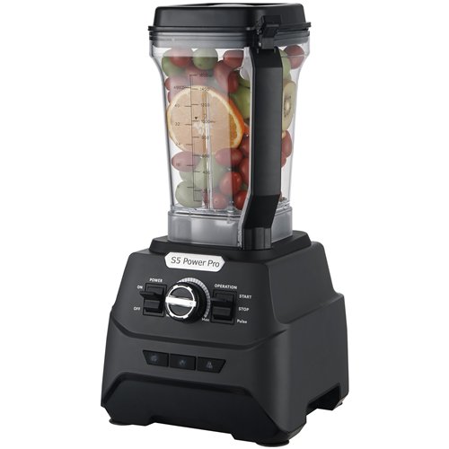 Commercial Blender S5 Power Pro 1500W 1.6L Jar High-Speed 25000RPM Black  | Stalwart DA-S5