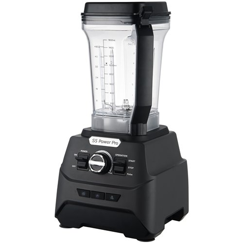 Commercial Blender S5 Power Pro 1500W 1.6L Jar High-Speed 25000RPM Black  | Stalwart DA-S5