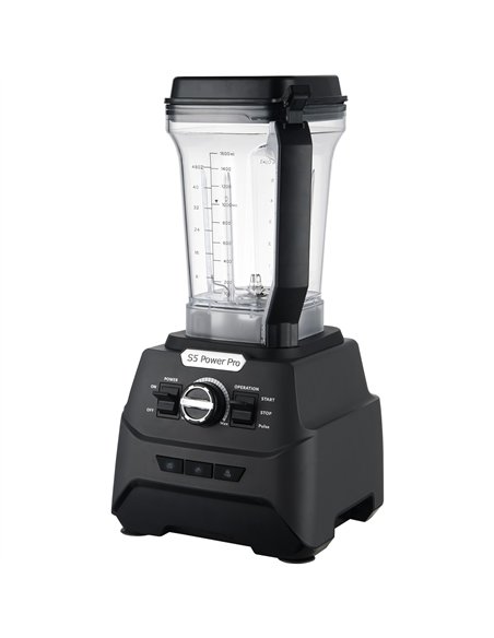 Commercial Blender S5 Power Pro 1500W 1.6L Jar High-Speed 25000RPM Black  | Stalwart DA-S5