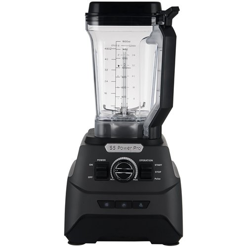 Commercial Blender S5 Power Pro 1500W 1.6L Jar High-Speed 25000RPM Black  | Stalwart DA-S5