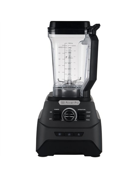 Commercial Blender S5 Power Pro 1500W 1.6L Jar High-Speed 25000RPM Black  | Stalwart DA-S5