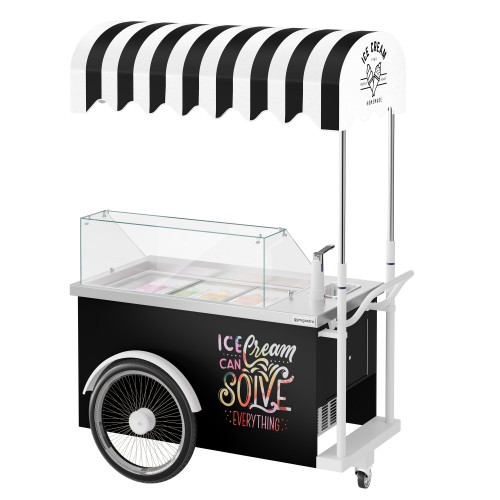 Commercial Ice Cream Cart - 7 x 5 Ltr...