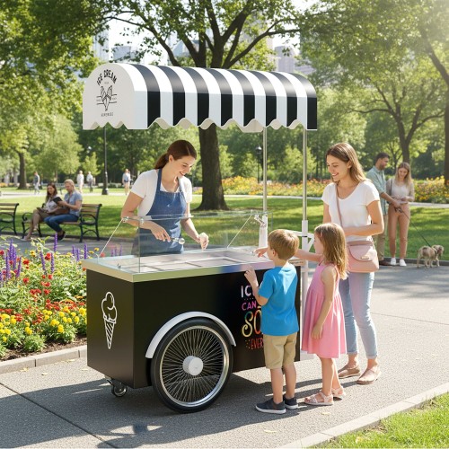Commercial Ice Cream Cart - 7 x 5 Ltr...