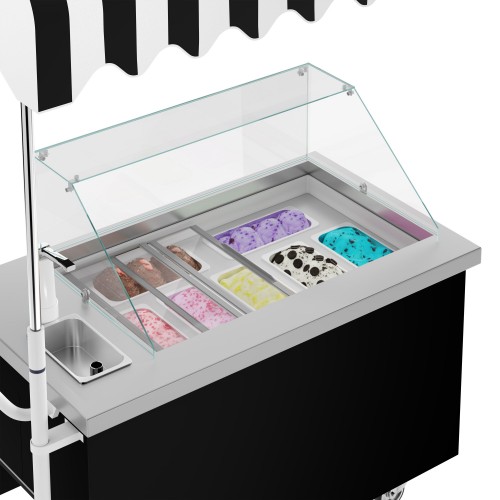 Commercial Ice Cream Cart - 7 x 5 Ltr...