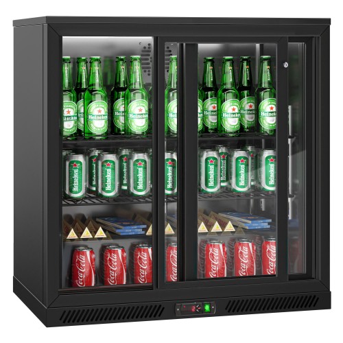 Double Sliding Door Back Bar Cooler...