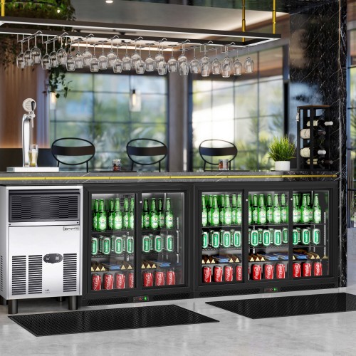 Double Sliding Door Back Bar Cooler...
