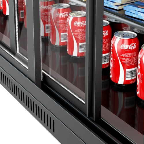 Double Sliding Door Back Bar Cooler...