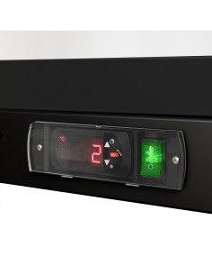 Back bar cooler 3 sliding doors 300 litres Black | Stalwart DA-BLBC03PS 2