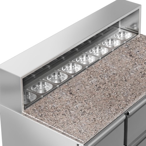 Pizza Prep Table 3 doors Stainless...