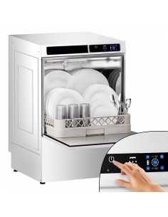 Premium Commercial Dishwasher – High-Capacity, Touchscreen-Controlled, 500 x 500 Basket