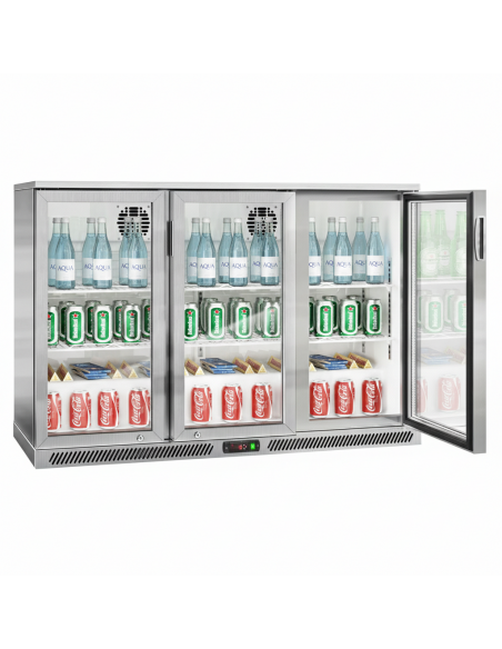 Pro Back Bar Bottle Cooler 3 hinged doors 312 litres Stainless steel |